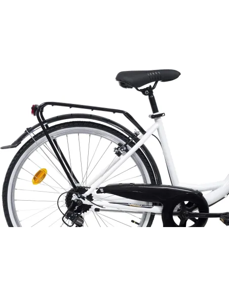 Rower Miejski Damski 26 Stal Koszyk Światła Holenderka Akcesoria Damka