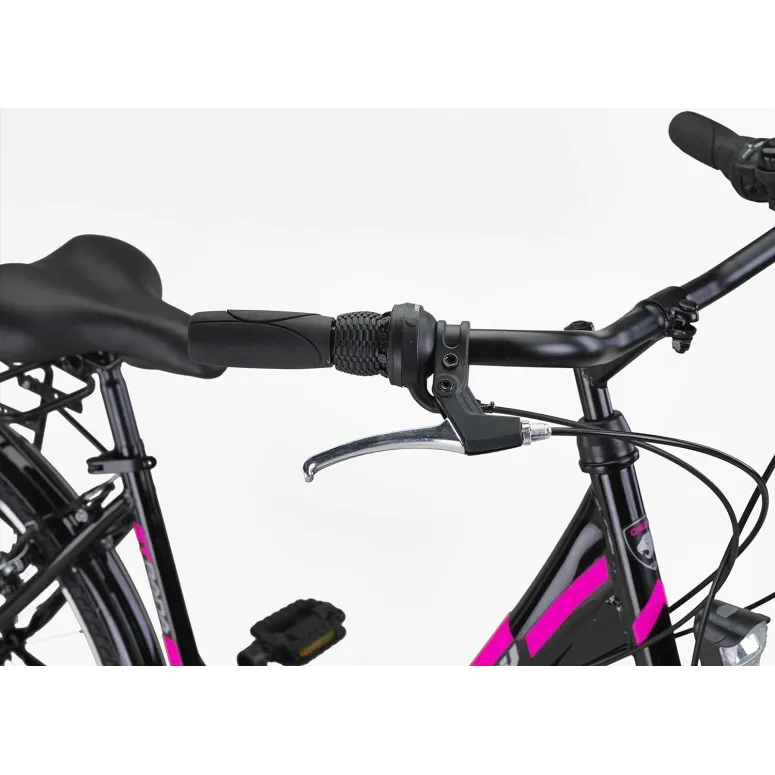 Rower Miejski 26 Stal 21 biegów Światła Bagażnik Stopka Dzwonek Uniseks