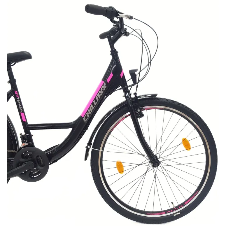 Rower Miejski 26 Stal 21 biegów Światła Bagażnik Stopka Dzwonek Uniseks