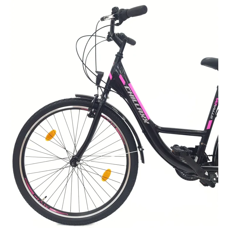 Rower Miejski 26 Stal 21 biegów Światła Bagażnik Stopka Dzwonek Uniseks