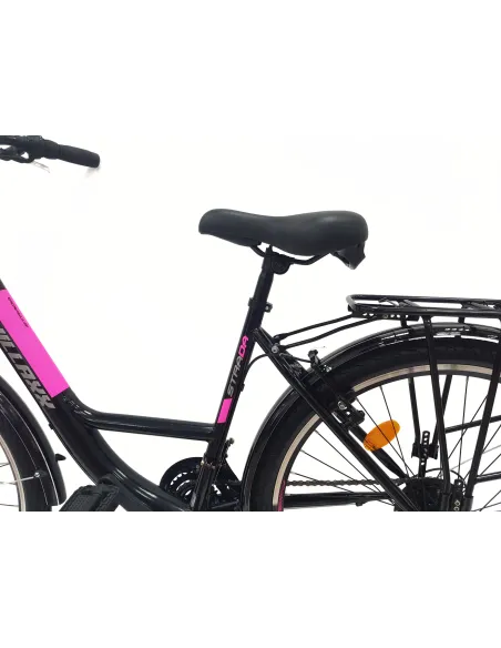 Rower Miejski 26 Stal 21 biegów Światła Bagażnik Stopka Dzwonek Uniseks
