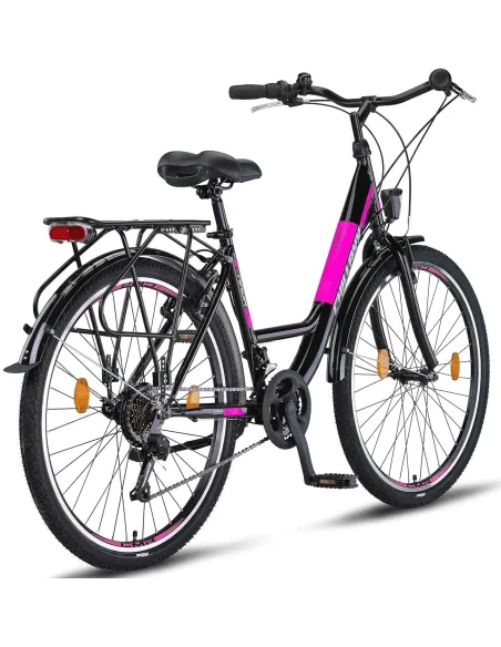 Rower Miejski 26 Uniseks Stal 21 biegów Bagażnik Światła Stopka Dzwonek