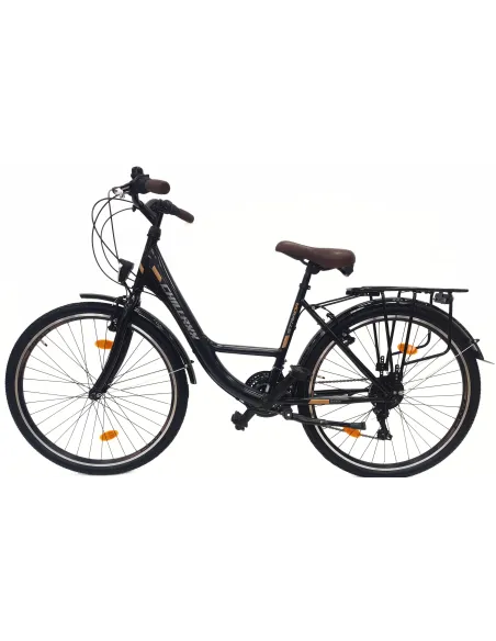 Rower Miejski Damski 26 Stal Oświetlenie Dzwonek Bagażnik Stopka Odblaski