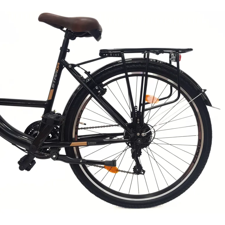 Rower Miejski Damski 26 Stal Oświetlenie Dzwonek Bagażnik Stopka Odblaski