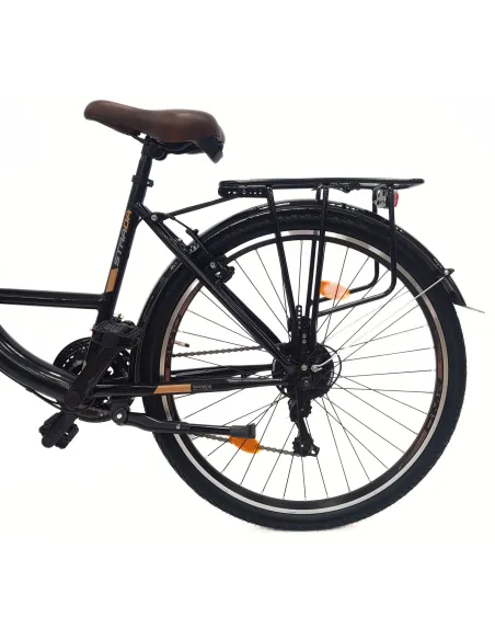 Rower Miejski Damski 26 Stal Oświetlenie Dzwonek Bagażnik Stopka Odblaski