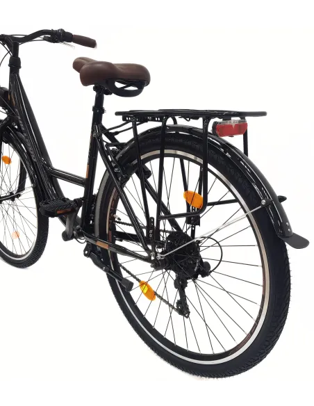 Rower Miejski Damski 26 Stal Oświetlenie Dzwonek Bagażnik Stopka Odblaski