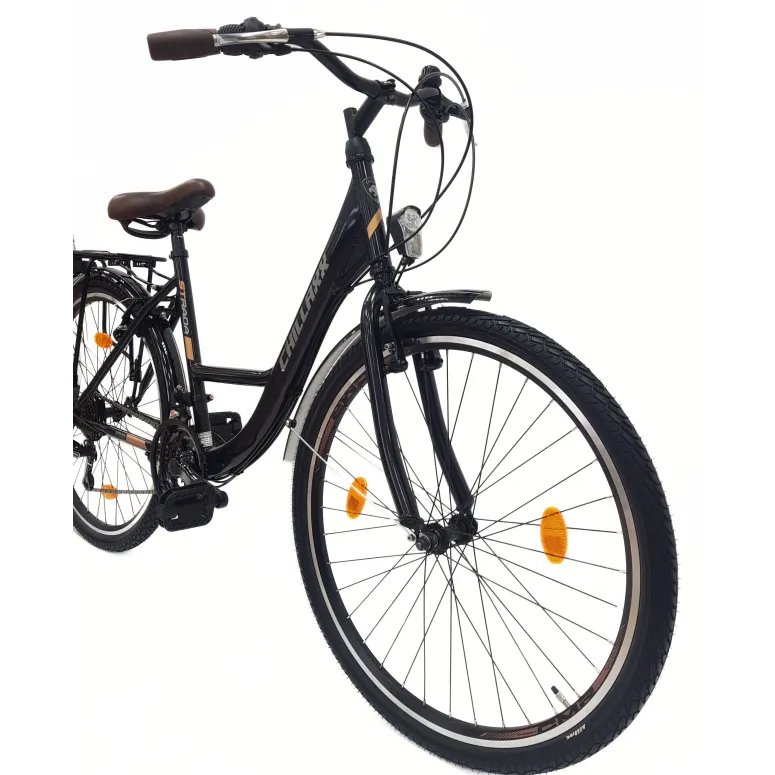 Rower Miejski Damski 26 Stal Oświetlenie Dzwonek Bagażnik Stopka Odblaski