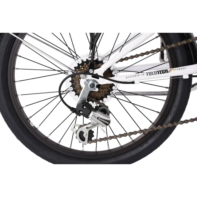 Rower Miejski Składany 20 Składak Bagażnik 6 Bieg