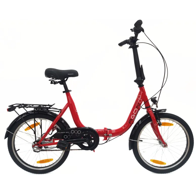 Rower Składany Miejski 20 Nexus 3 Bagażnik Składak Światła Dzwonek Stopka