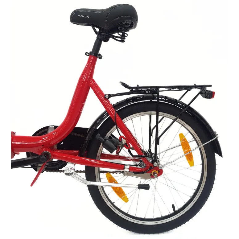 Rower Składany Miejski 20 Nexus 3 Bagażnik Składak Światła Dzwonek Stopka