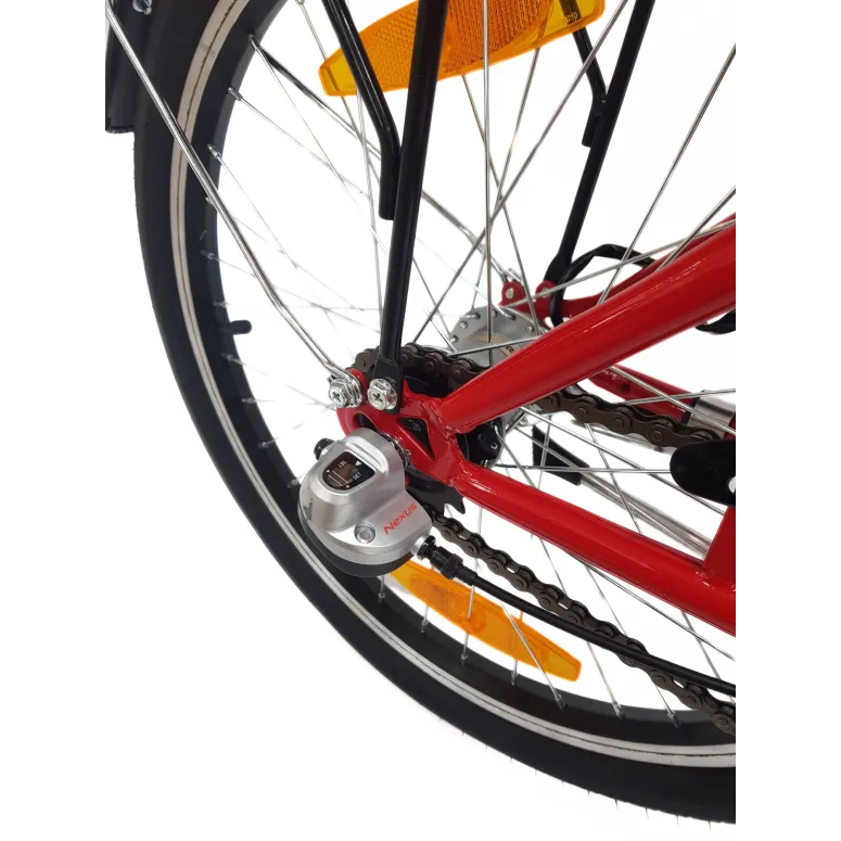 Rower Składany Miejski 20 Nexus 3 Bagażnik Składak Światła Dzwonek Stopka