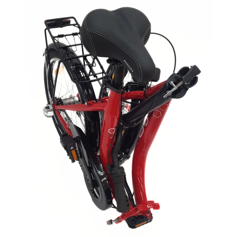 Rower Składany Miejski 20 Nexus 3 Bagażnik Składak Światła Dzwonek Stopka