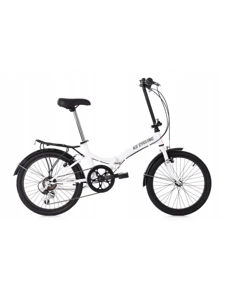 Rower Składany Miejski 20 Unisex Składak 6 Biegów Uniwersalny Kompaktowy