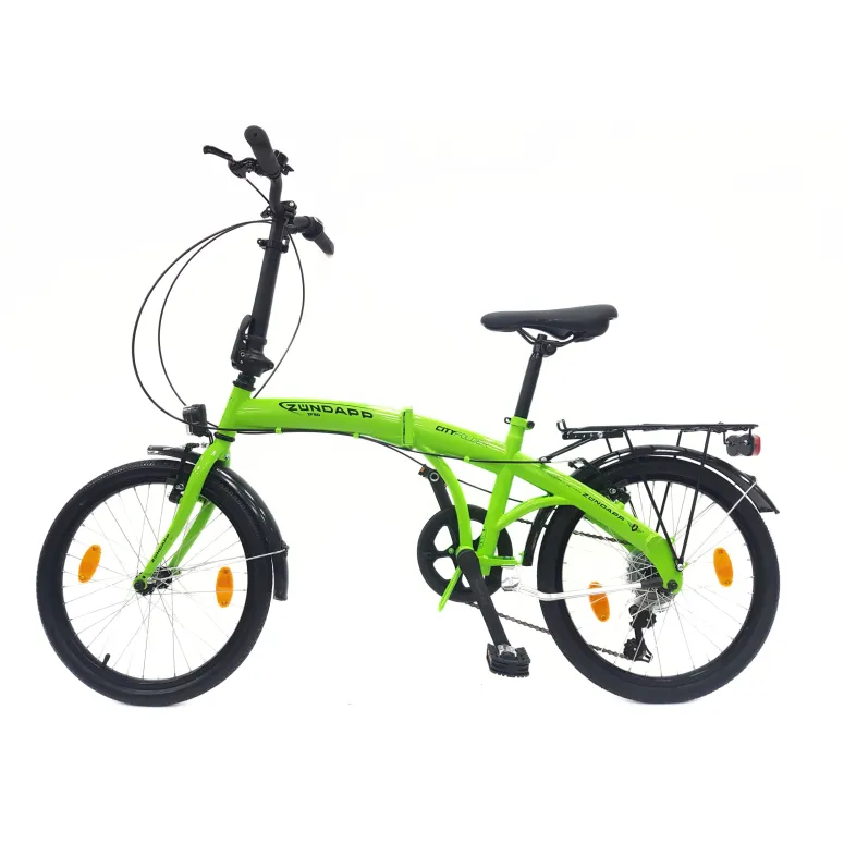 Rower Składany 20 Miejski Damski Męski Składak Dzwonek Oświetlenie Bagażnik