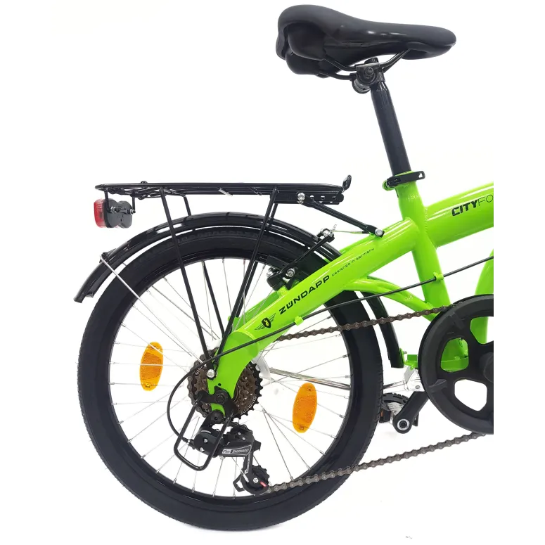 Rower Składany 20 Miejski Damski Męski Składak Dzwonek Oświetlenie Bagażnik