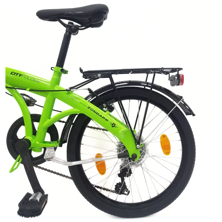 Rower Składany 20 Miejski Damski Męski Składak Dzwonek Oświetlenie Bagażnik