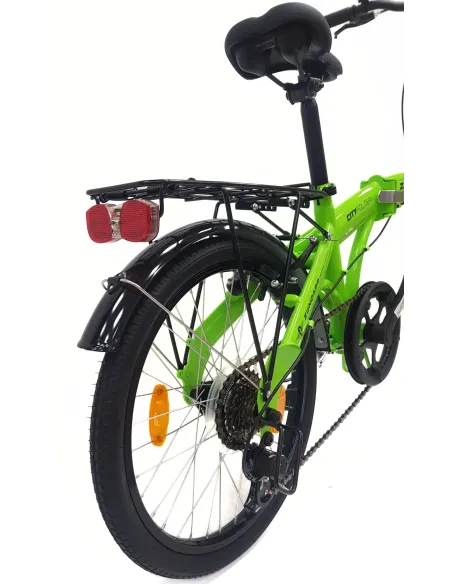 Rower Składany 20 Miejski Damski Męski Składak Dzwonek Oświetlenie Bagażnik