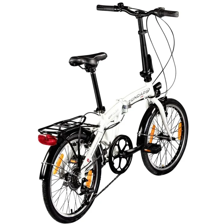 Rower Składany 20 Damski Męski Miejski Dzwonek Bagażnik Światła Odblaski