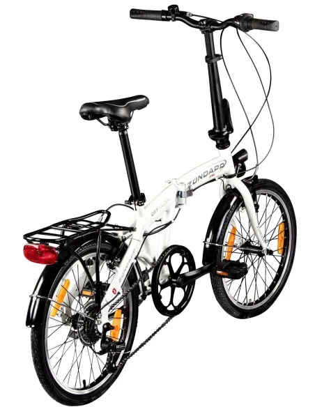 Rower Składany 20 Damski Męski Miejski Dzwonek Bagażnik Światła Odblaski