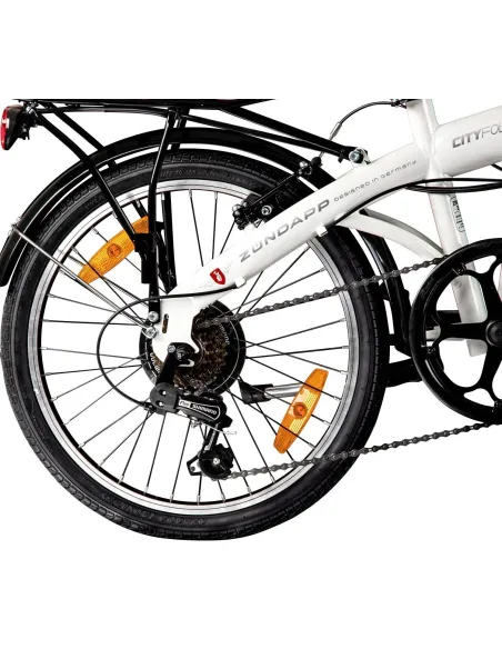 Rower Składany 20 Damski Męski Miejski Dzwonek Bagażnik Światła Odblaski