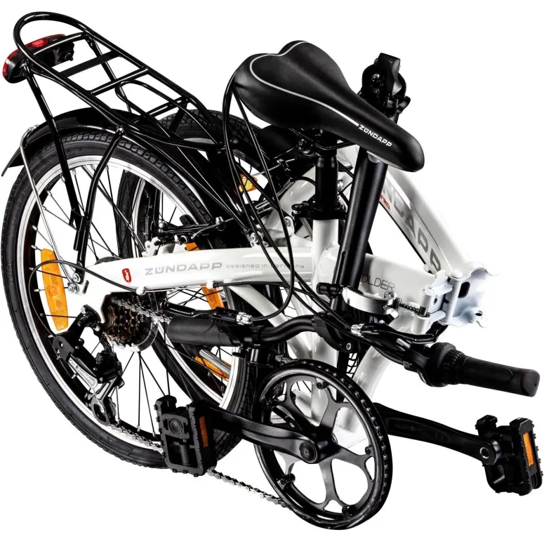 Rower Składany 20 Damski Męski Miejski Dzwonek Bagażnik Światła Odblaski