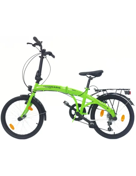 Rower Składany 20 Miejski Damski Męski Składak Bagażnik Dzwonek Oświetlenie