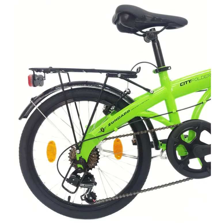 Rower Składany 20 Miejski Damski Męski Składak Bagażnik Dzwonek Oświetlenie