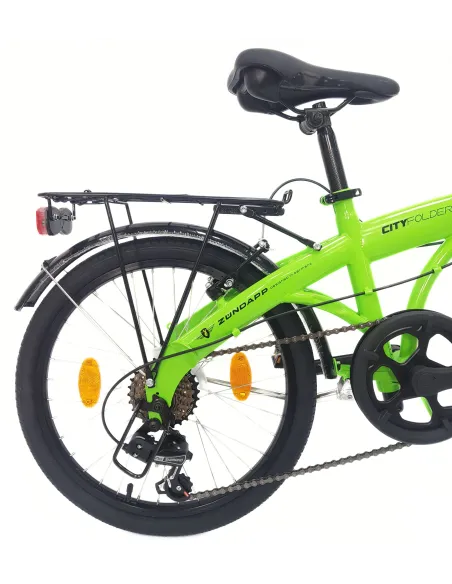 Rower Składany 20 Miejski Damski Męski Składak Bagażnik Dzwonek Oświetlenie