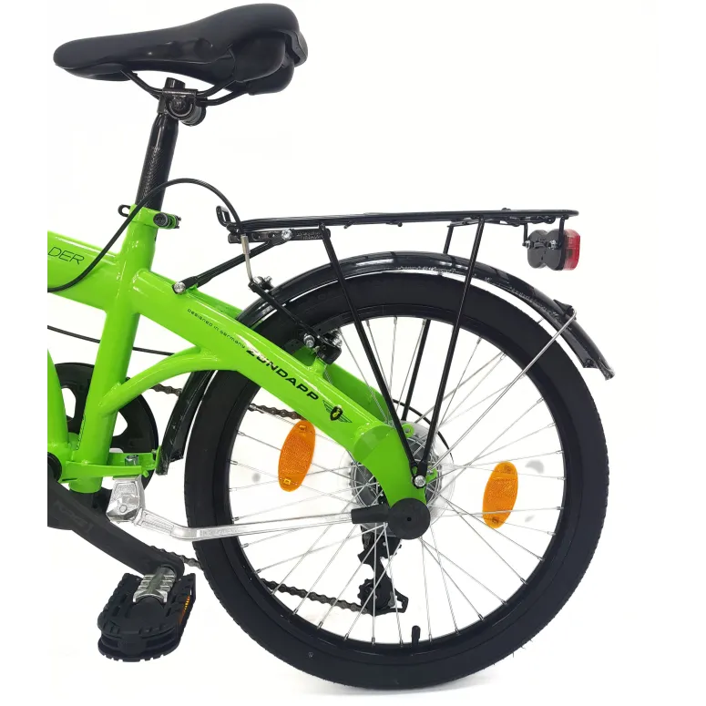 Rower Składany 20 Miejski Damski Męski Składak Bagażnik Dzwonek Oświetlenie