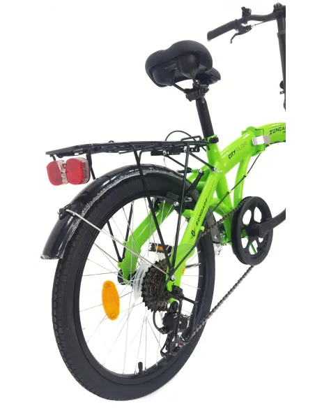 Rower Składany 20 Miejski Damski Męski Składak Bagażnik Dzwonek Oświetlenie