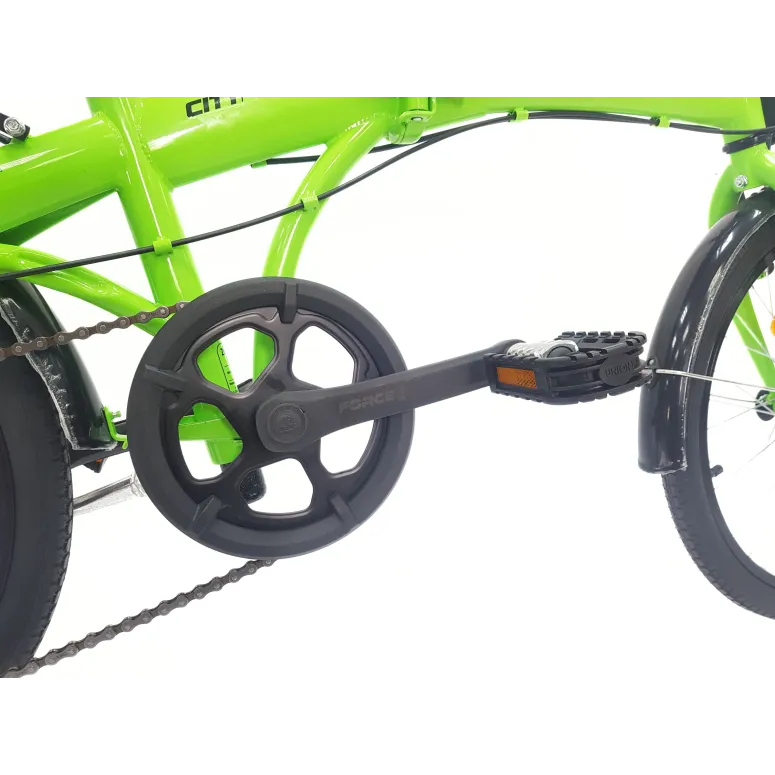 Rower Składany 20 Miejski Damski Męski Składak Bagażnik Dzwonek Oświetlenie