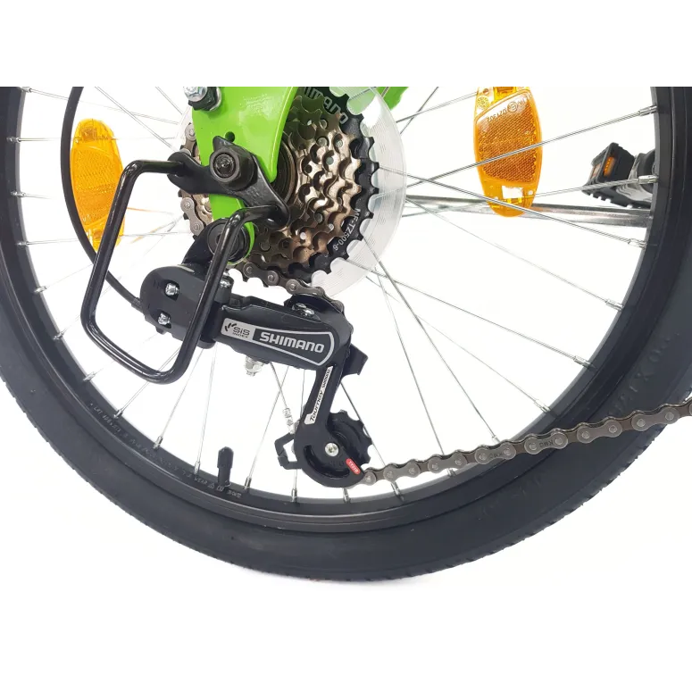 Rower Składany 20 Miejski Damski Męski Składak Bagażnik Dzwonek Oświetlenie