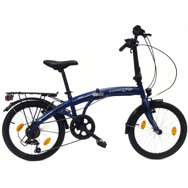 Rower Składany 20 Damski Męski Miejski Dzwonek Bagażnik Odblaski Światła