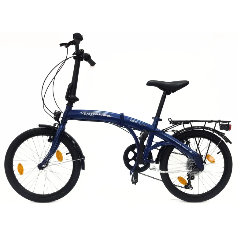 Rower Składany 20 Damski Męski Miejski Dzwonek Bagażnik Odblaski Światła