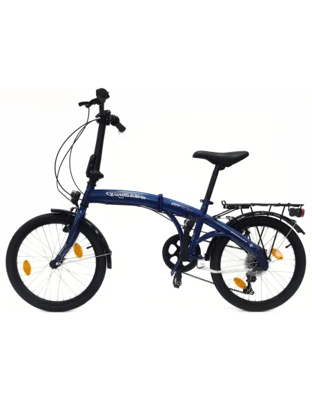 Rower Składany 20 Damski Męski Miejski Dzwonek Bagażnik Odblaski Światła