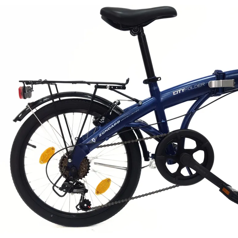 Rower Składany 20 Damski Męski Miejski Dzwonek Bagażnik Odblaski Światła