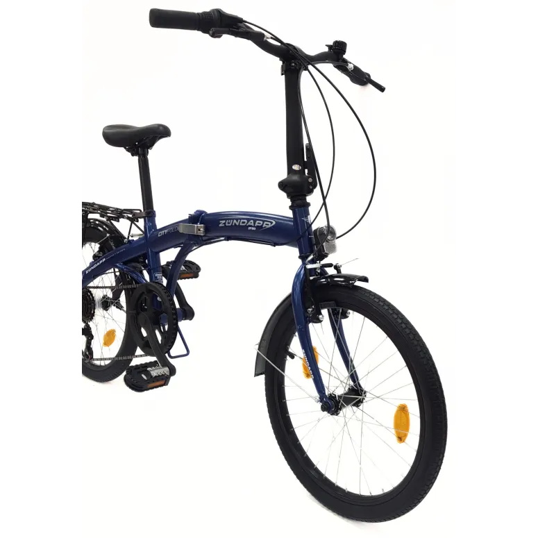 Rower Składany 20 Damski Męski Miejski Dzwonek Bagażnik Odblaski Światła