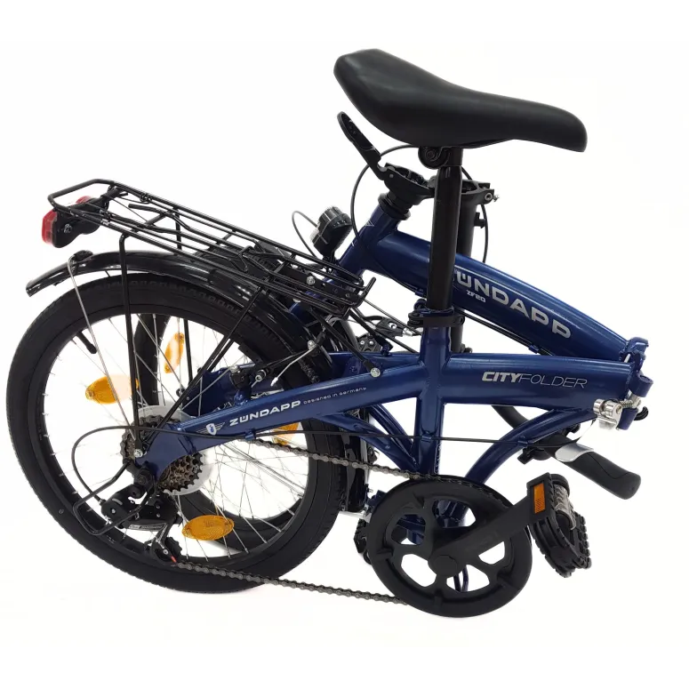 Rower Składany 20 Damski Męski Miejski Dzwonek Bagażnik Odblaski Światła