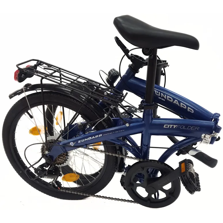 Rower Damski Męski Składany 20" Składak Lekki Shimano Bagażnik Światła