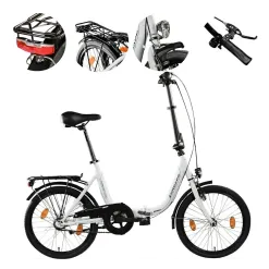 Rower Składany Miejski 20" V-brake Torpedo Nexus Bagażnik Światła Dzwonek