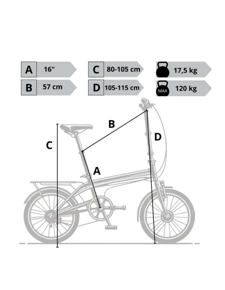 Rower Składany Miejski 20" V-brake Torpedo Nexus Bagażnik Światła Dzwonek