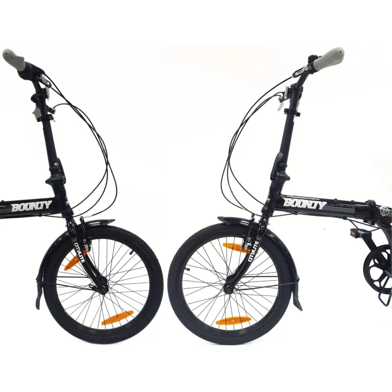 Rower Składany Miejski 20" Alu Składak 6-biegów V-brake Błotniki Dzwonek