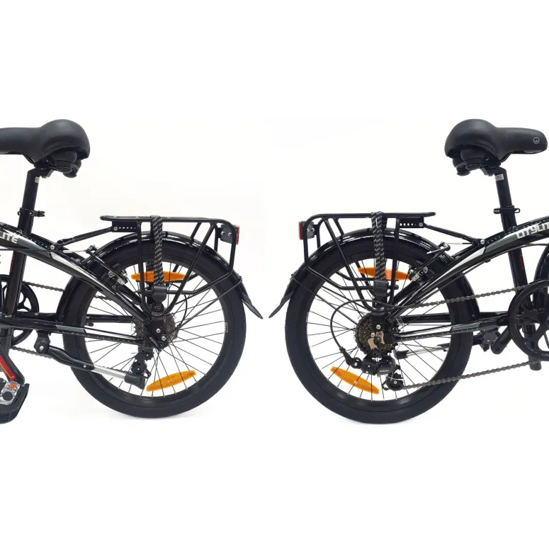 Rower Składany Miejski 20" Alu Składak 6-biegów V-brake Błotniki Dzwonek