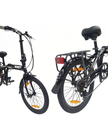 Rower Składany Miejski 20" Alu Składak 6-biegów V-brake Błotniki Dzwonek