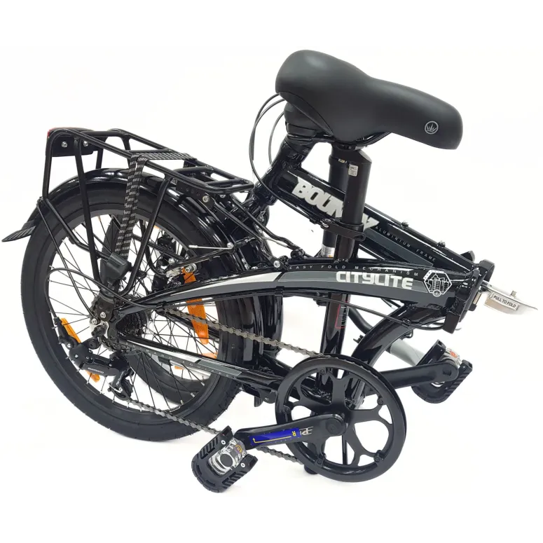 Rower Składany Miejski 20" Alu Składak 6-biegów V-brake Błotniki Dzwonek