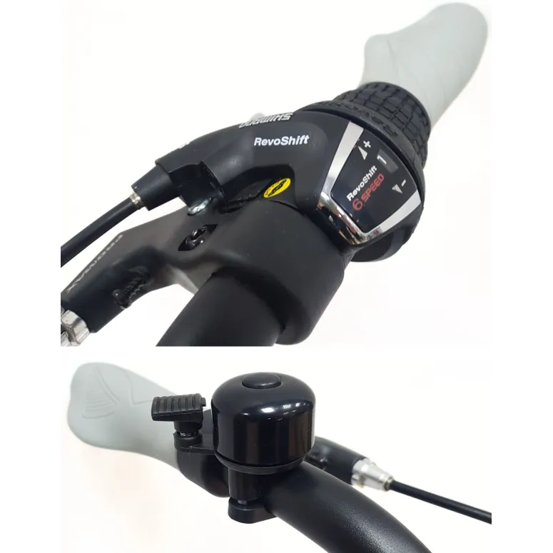 Rower Składany Miejski 20" Alu Składak 6-biegów V-brake Błotniki Dzwonek