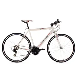 Szosowy Rower 28 Aluminium Kolarzówka V-brake Dzwonek Lekki Biały Szosówka
