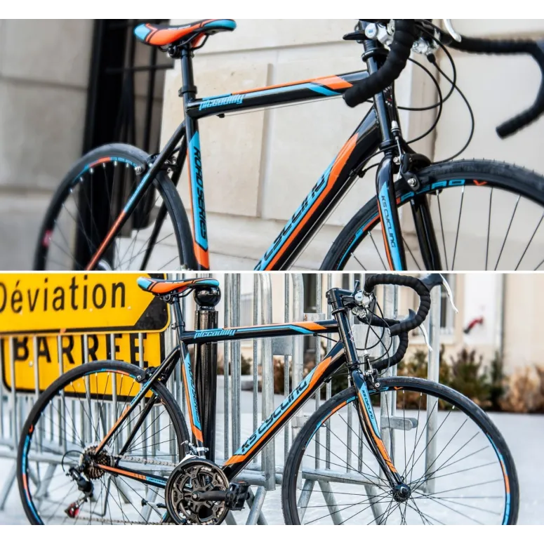 Rower Szosowy Aerodynamiczny Kolarzówka 28 Stal Wysoka Rama Dźwignie 14 TZ