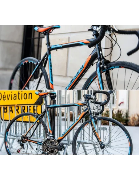 Rower Szosowy Aerodynamiczny Kolarzówka 28 Stal Wysoka Rama Dźwignie 14 TZ