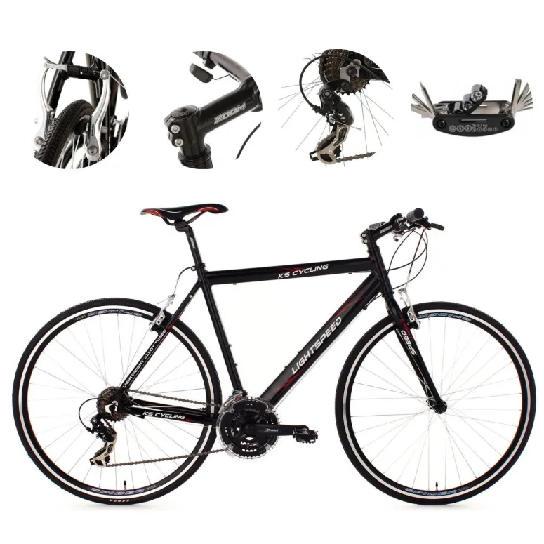 Rower Męski Szosowy 28 Aluminiowy Kolarzówka Wyścigowy Cyngle Lekki